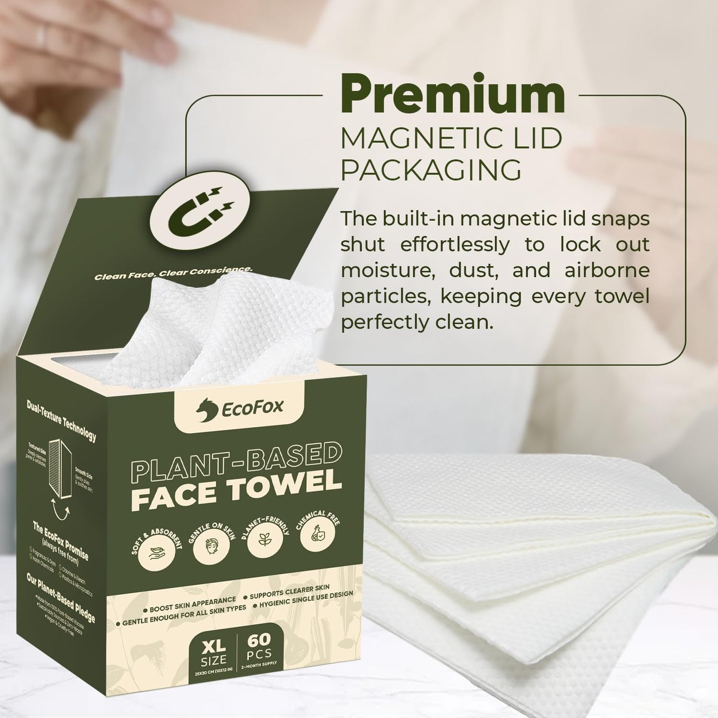 Plant-Based Face Towels