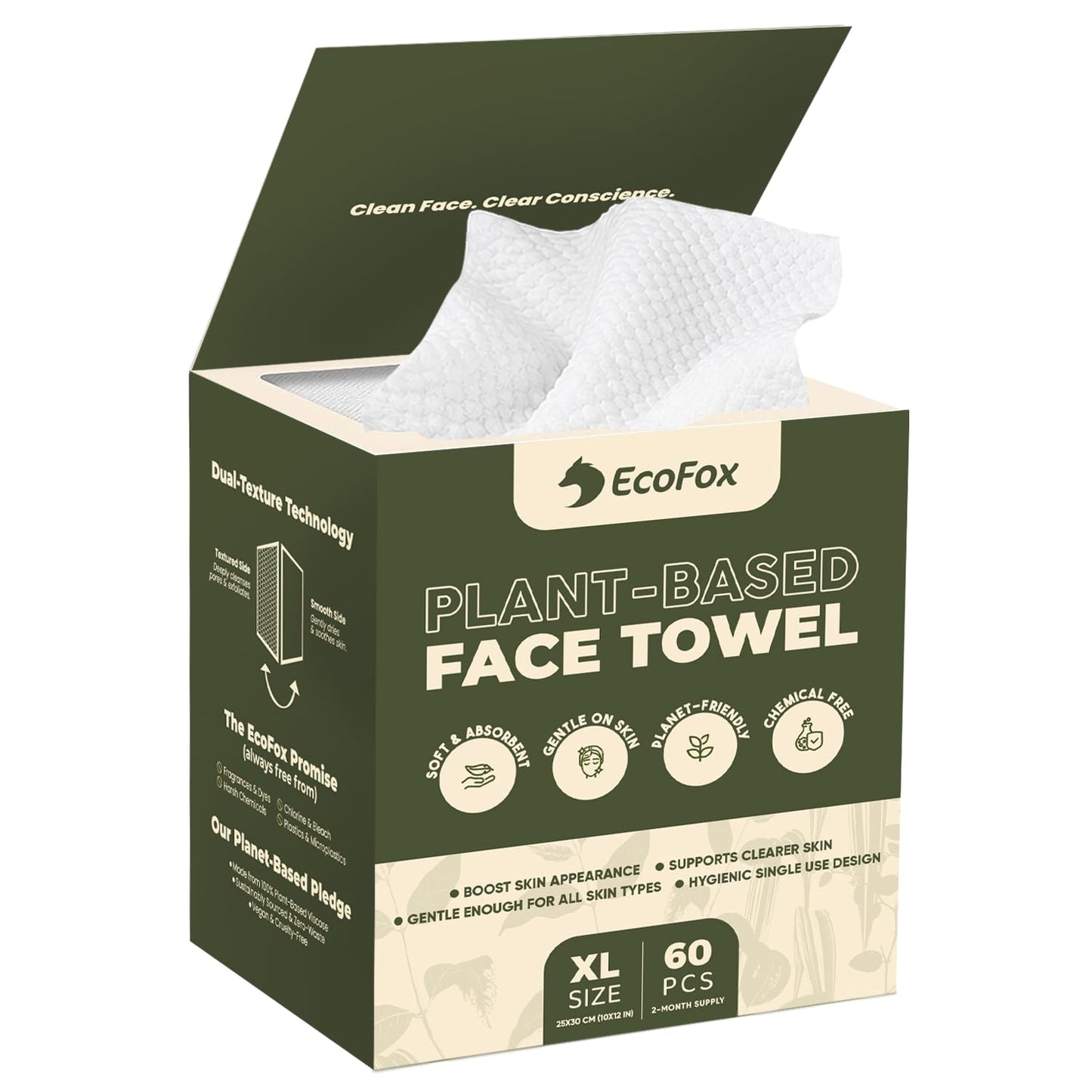 Plant-Based Face Towels