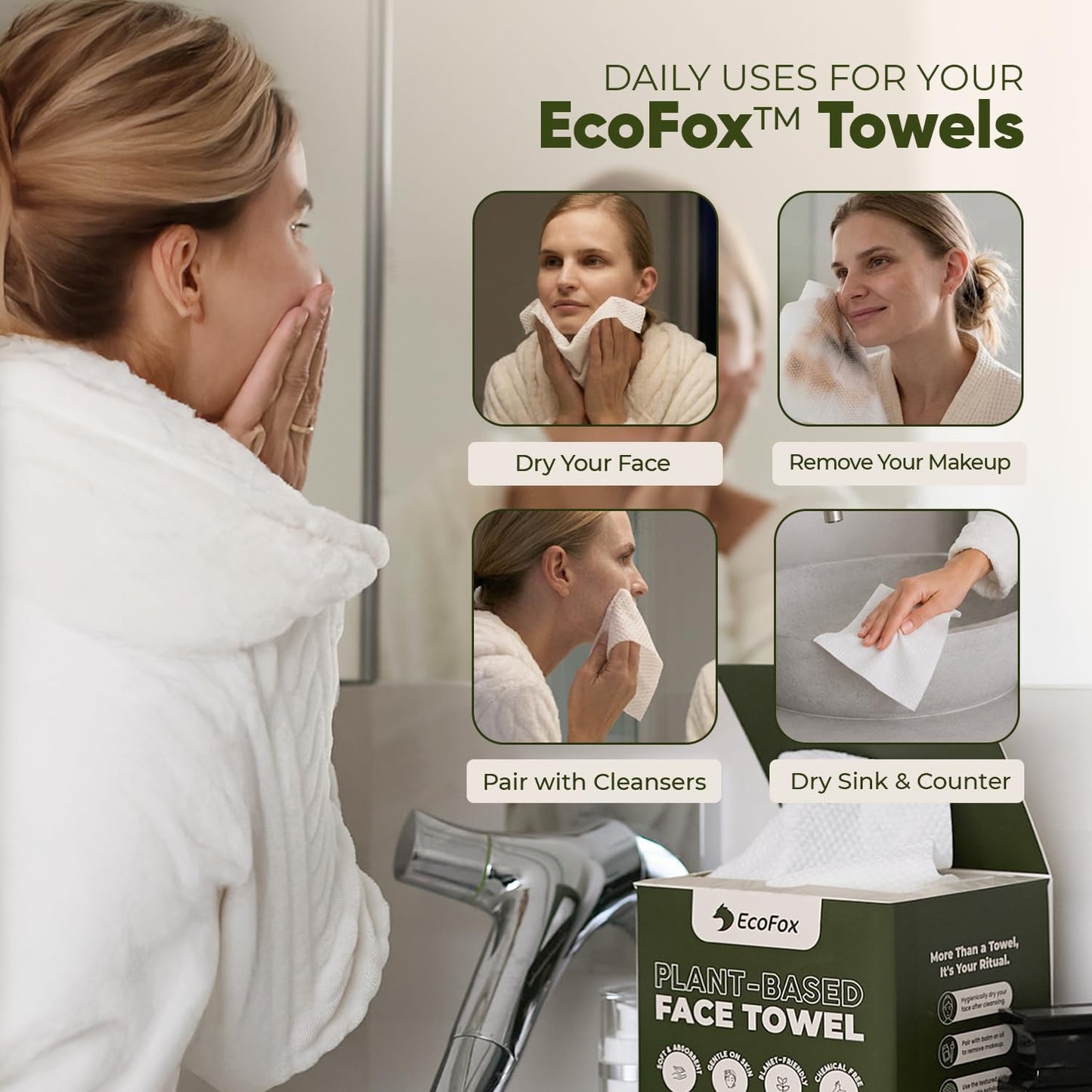 Plant-Based Face Towels